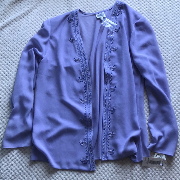 R&M Richards 2 piece garment gown in Lilac. Size 12 Brand New never worn - Picture 6 of 15